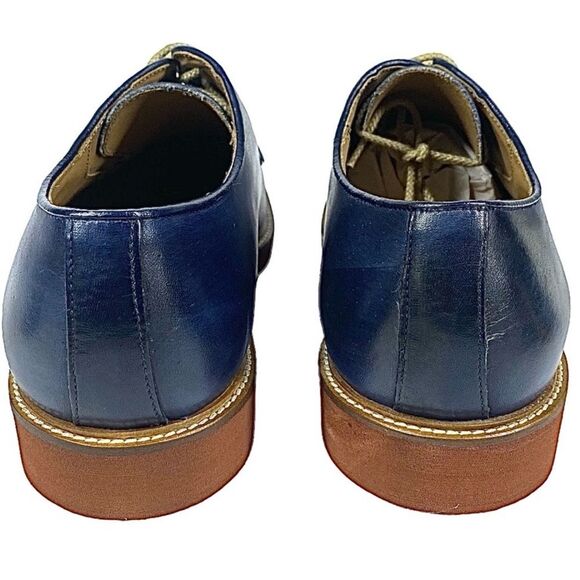 To Boot New York Joel Blue Leather Oxfords Men’s 11 D Made in Italy - Picture 6 of 7